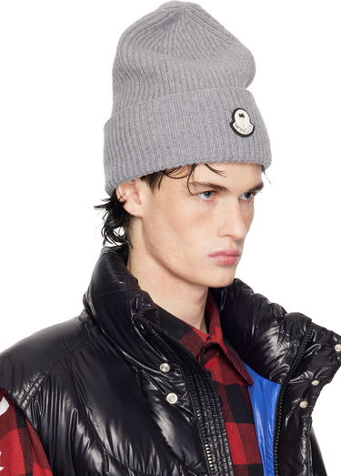Pipo Moncler Palm Angels x Logo Beanie Burgundia | J209L3B00004M1241, 1