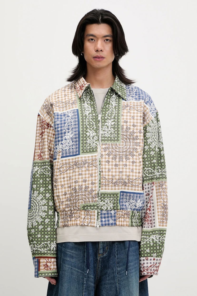 Bomber-takki Rhude RHUDE Bandana Print Zip-Up Jacket Monivärinen | RHSS25JA01450