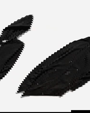 Huppari Carhartt WIP Hooded Eldon Sweat Jacket Musta | I034428_9, 3