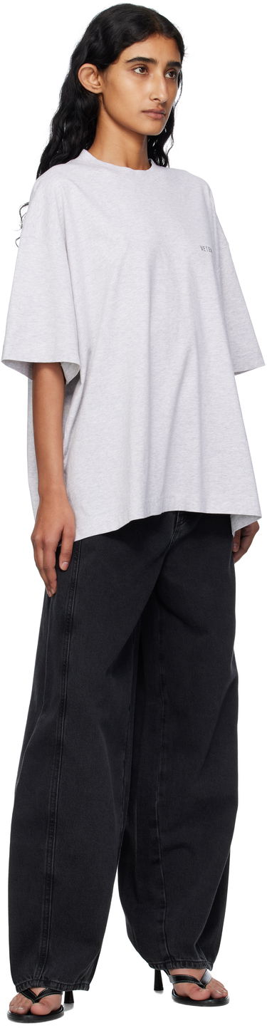 T-paita VETEMENTS Vetements Logo Regular Fit T-Shirt Harmaa | UH76TR100G, 3