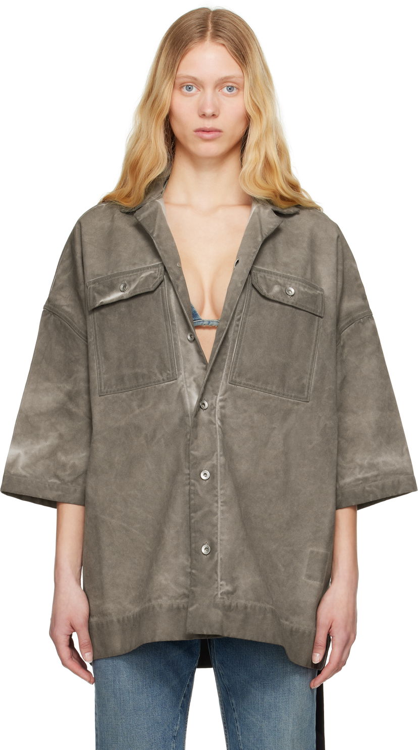 Paita Rick Owens Rick Owens DRKSHDW Hollywood Magnum Tommy Shirt Harmaa | DS01E3206 CVS