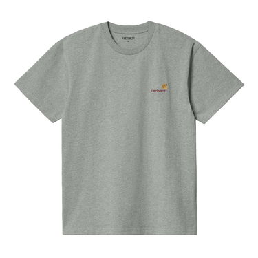 T-paita Carhartt WIP S/S American Script T-Shirt "Grey Heather" Harmaa | I029956_V6_XX, 3