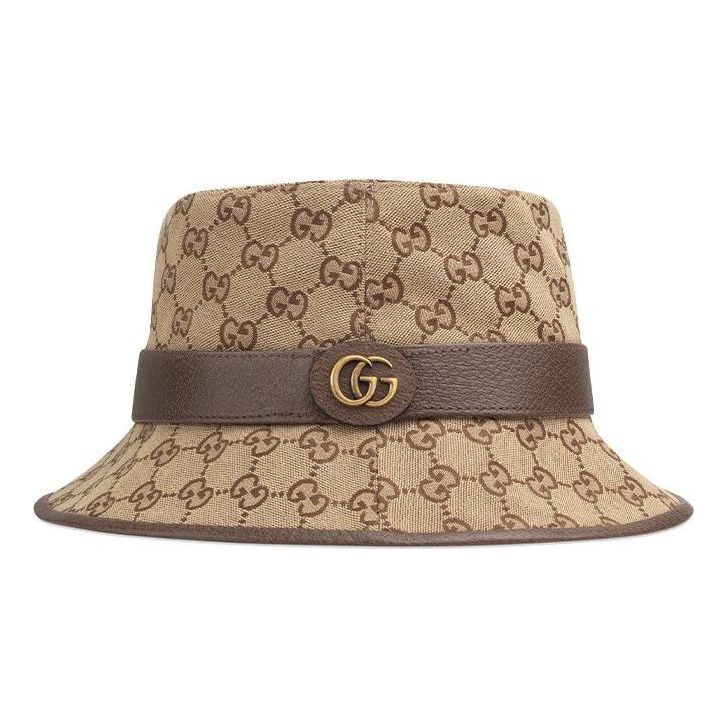 Hattu Gucci Canvas Bucket Hat Beige | 576587-4HG62-2564