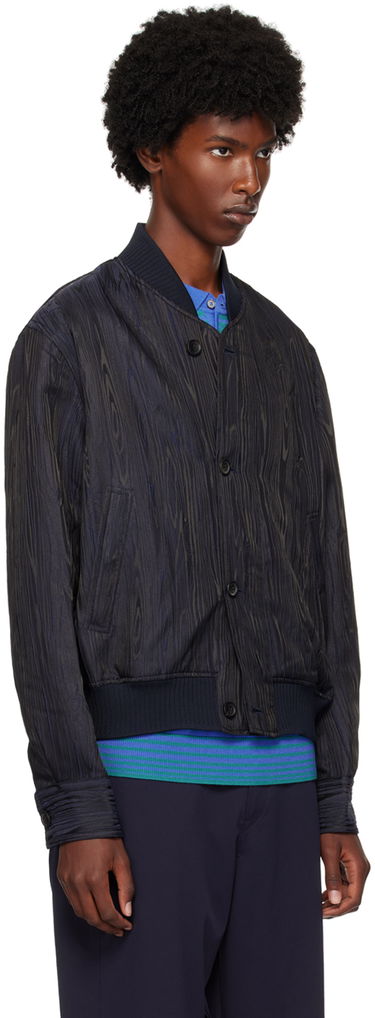 Bomber-takki Paul Smith PS Paul Smith Graphic Pattern Bomber Jacket Tummansininen | M2R-872Y-N22133-49, 1
