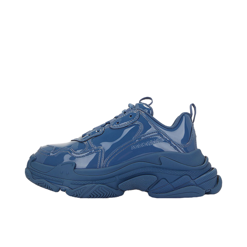 Tennarit ja kengät Balenciaga Triple S Patent Blue Tummansininen | 734954W2PAA400