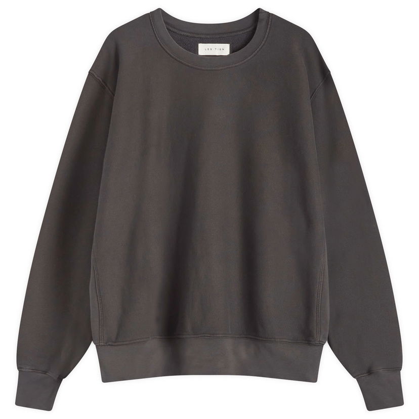 Huppari LES TIEN Heavyweight Crop Crew Sweatshirt Harmaa | CF-1003-VTB