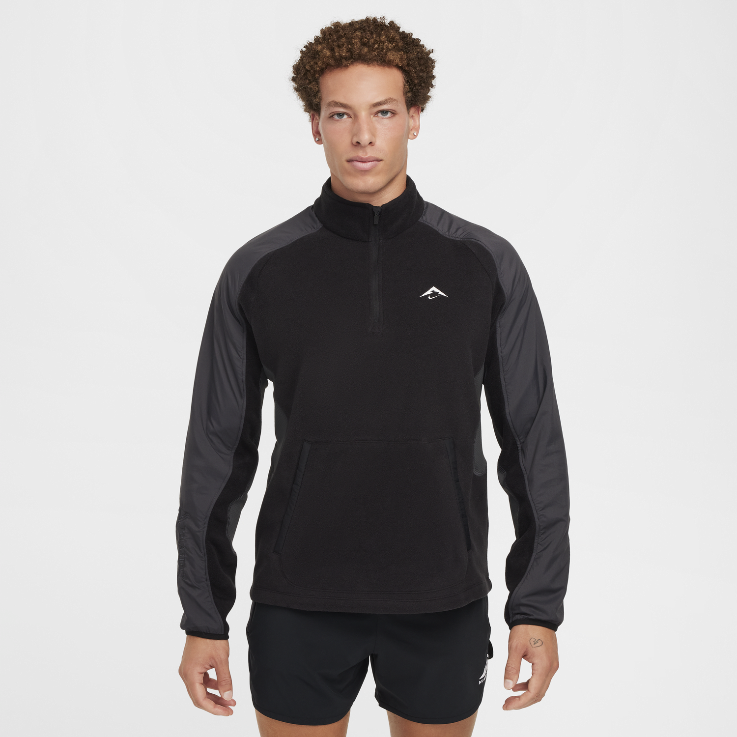 Huppari Nike Trail Running Fleece Pullover Musta | FV9962-010, 0