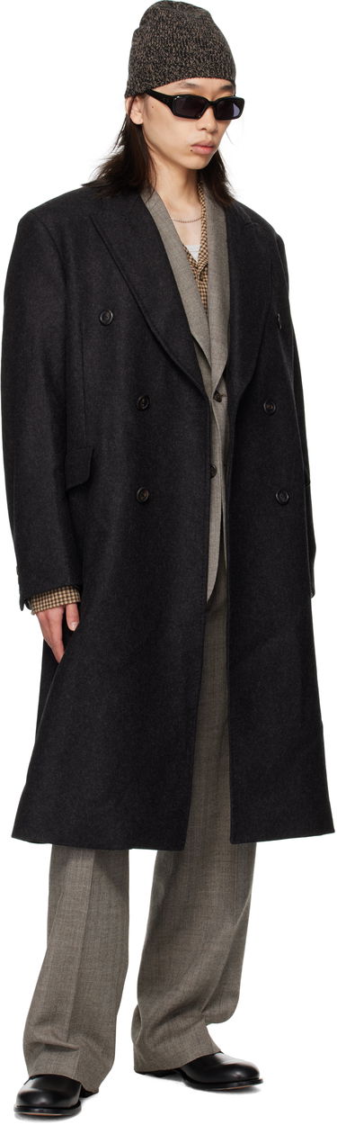 Takit OUR LEGACY OUR LEGACY Whale Double-Breasted Coat Musta | M4251WG, 3