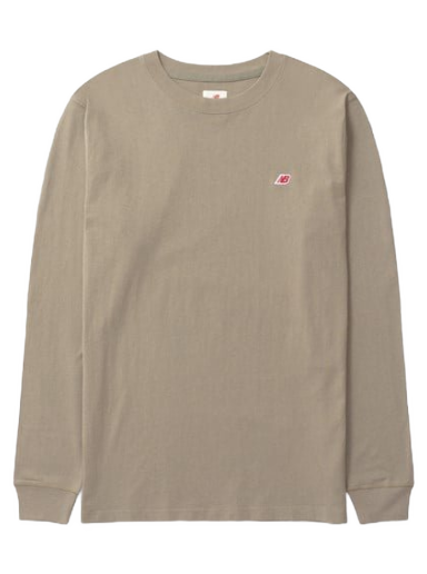 T-paita New Balance Made In Usa Core Long Sleeve T-shirt Beige | MT21542TCO