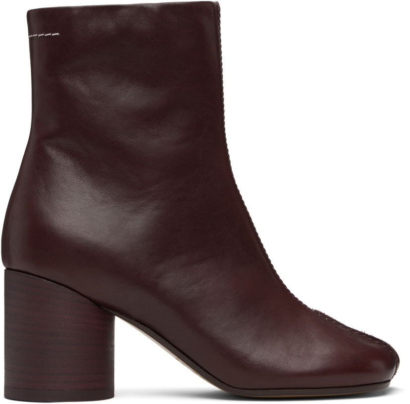 Tennarit ja kengät Maison Margiela MM6 Maison Margiela Anatomic Stitch Ankle Boots Burgundia | S59WU0260 P5000