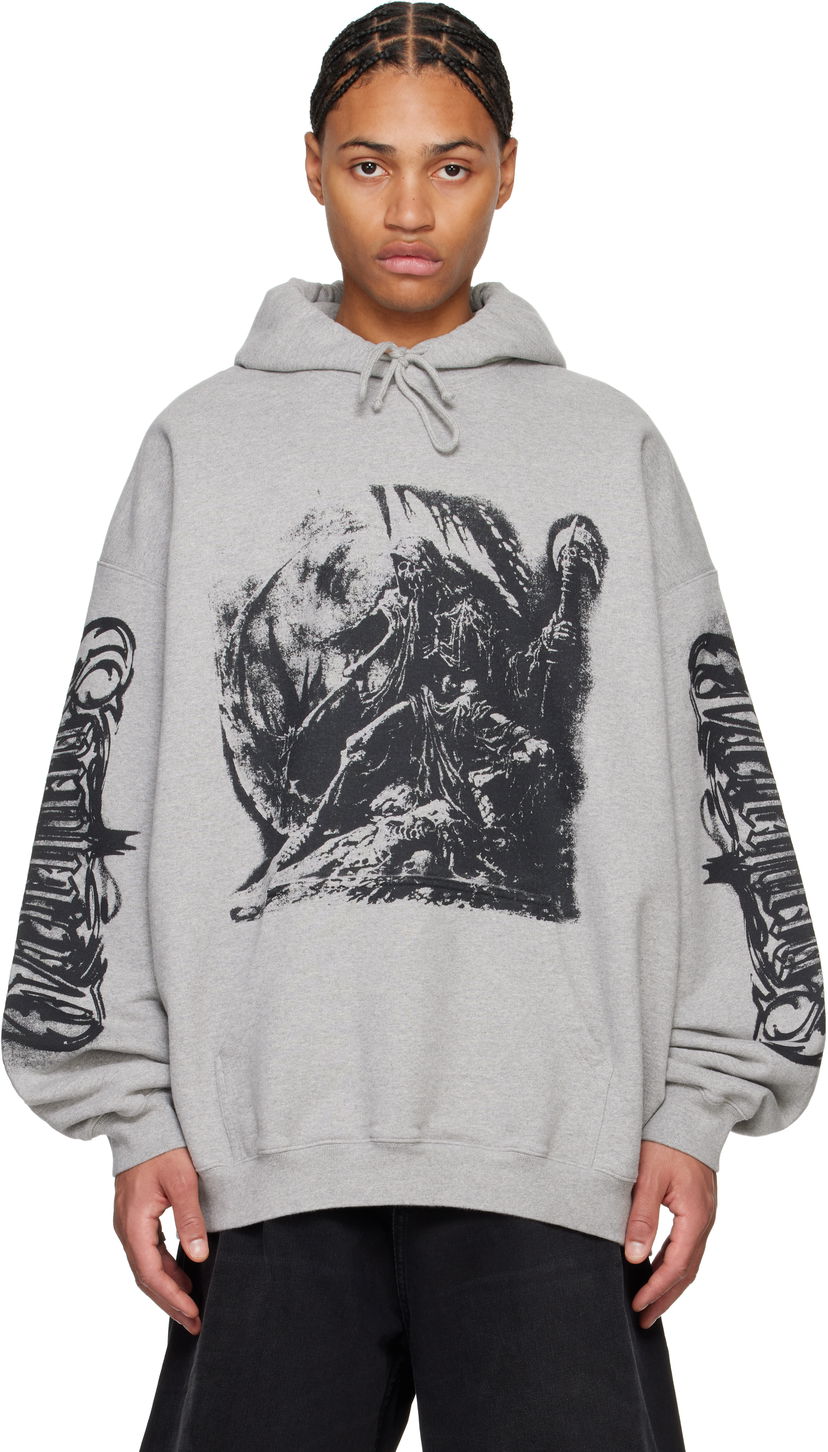 Huppari VETEMENTS Oversized Goth Hoodie Harmaa | UA66HD720G