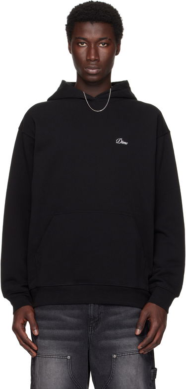 Huppari Dime Cursive Small Logo Hoodie Musta | DIMESU2537BLK, 0