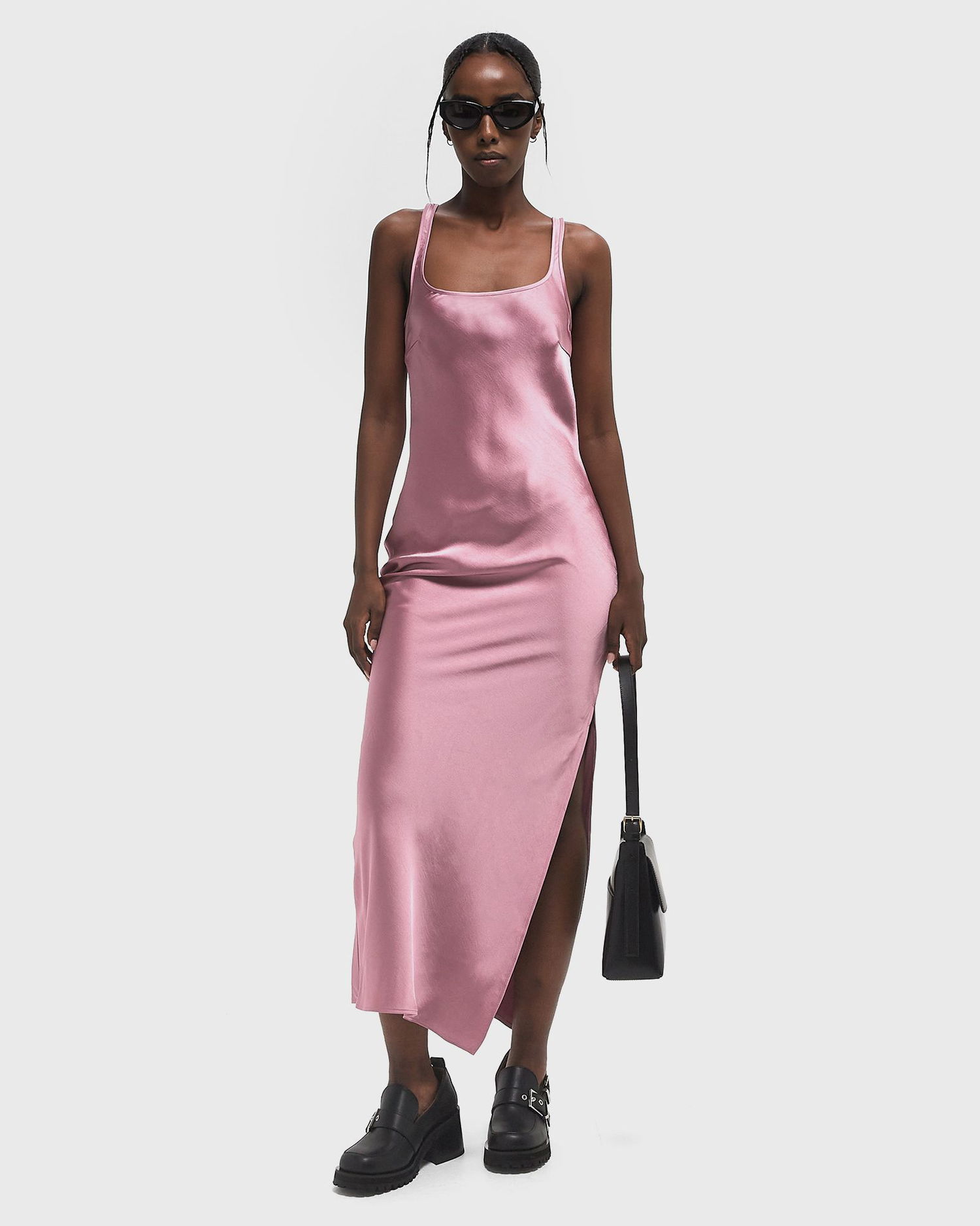 Mekko Samsoe Samsoe Samsøe & Samsøe SUNNA Slip Maxi Dress, Size L Vaaleanpunainen | F23100173-ORCHID-HAZE, 1