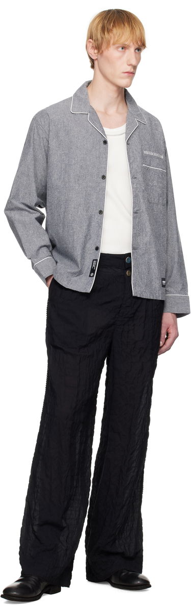 Paita Neighborhood Neighborhood Long Sleeve Pajama Shirt Harmaa | 251TSNH-SHM10, 3