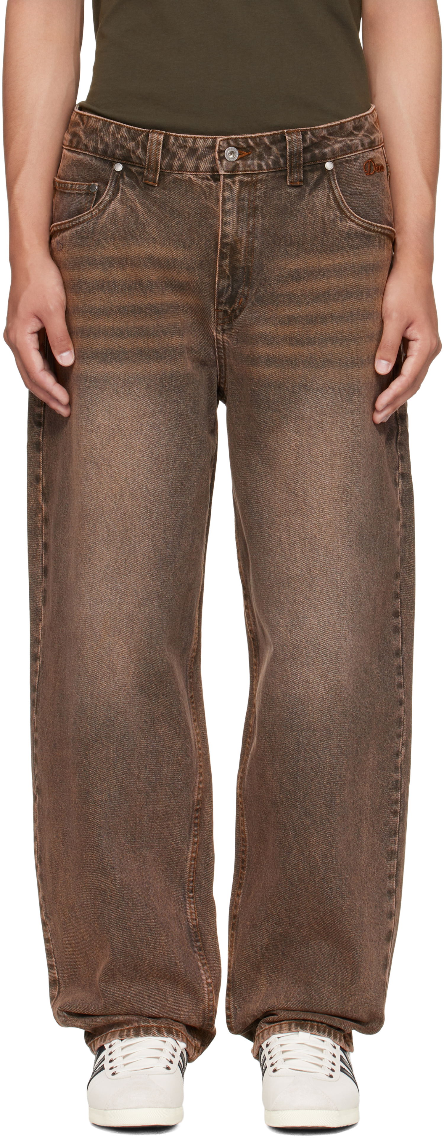 Jeans Dime Dime Baggy Jeans Ruskea | DIMEFA2514BRW, 0