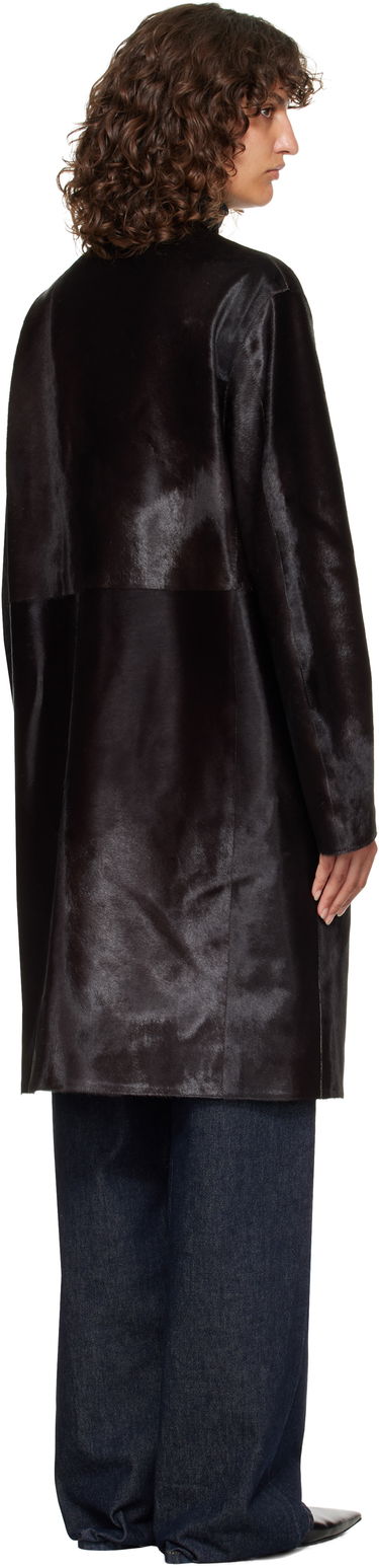 Takit Loulou de Saison Loulou de Saison Miller Pony Effect Leather Coat Musta | MILLER, 2