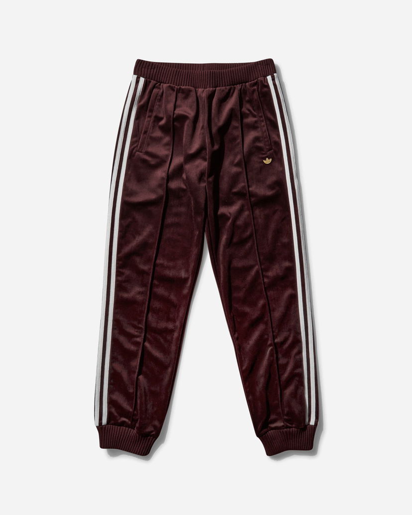 Verryttelyhousut adidas Originals Premium Brushed Velvet Track Pants Shadow Brown Ruskea | IX0962