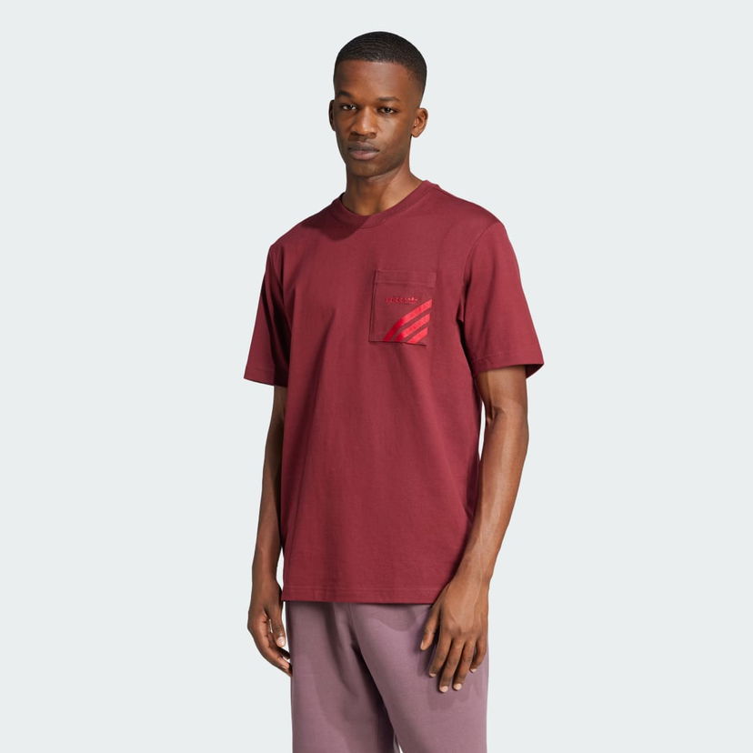 T-paita adidas Performance Pocket Tee Burgundia | IX9606