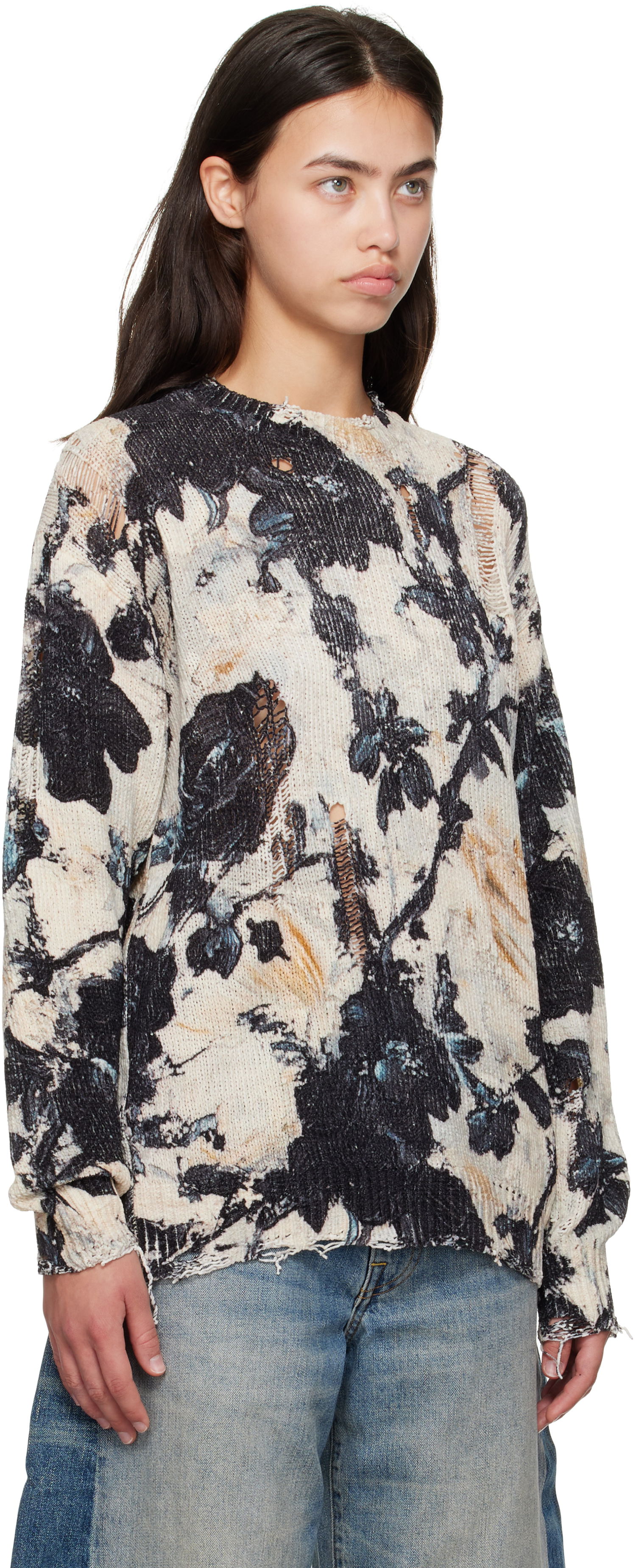 Villapaita R13 R13 Printed Boyfriend Sweater Monivärinen | R13WY199-Y220A, 1