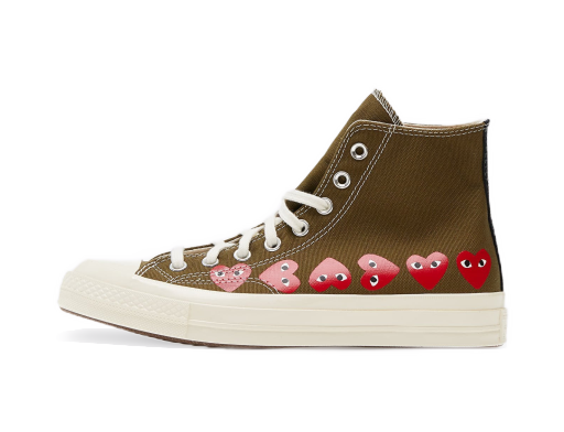 Tennarit ja kengät Converse Comme des Garcons x PLAY Chuck 70 High Vihreä | 162973C