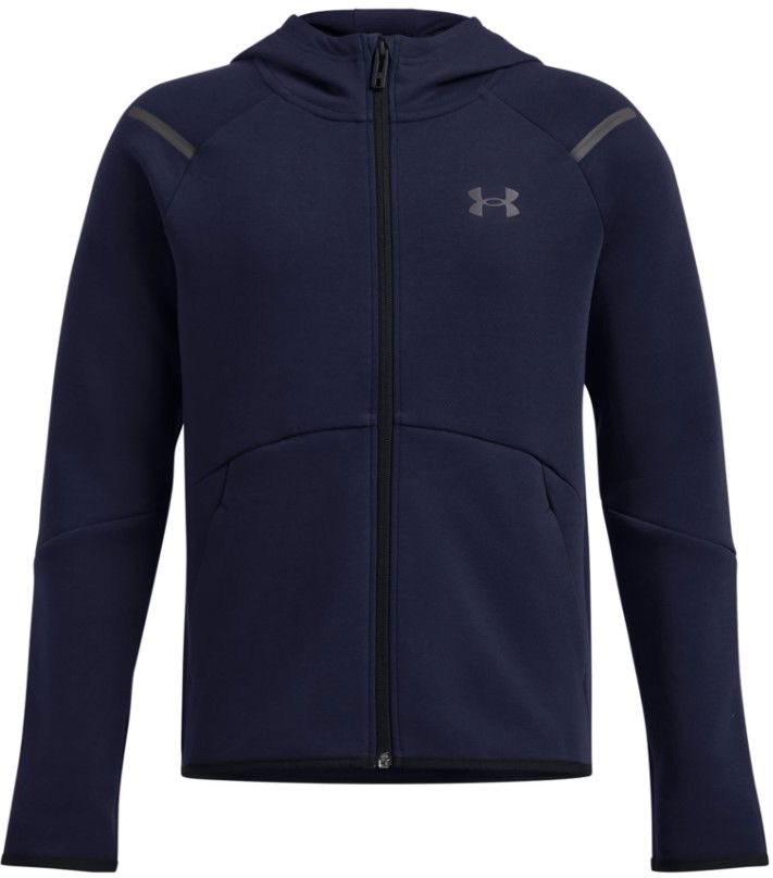 Huppari Under Armour Unstoppable Fleece Full-Zip Hoodie Tummansininen | 1386687-410