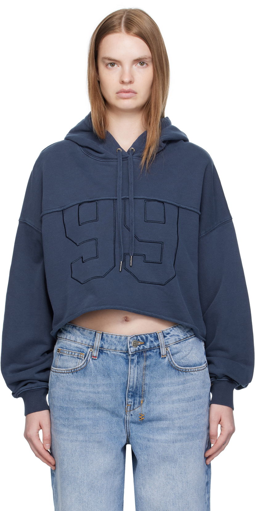 Huppari Ksubi Ksubi Oh G Cropped Hoodie Sininen | WFA25FL004