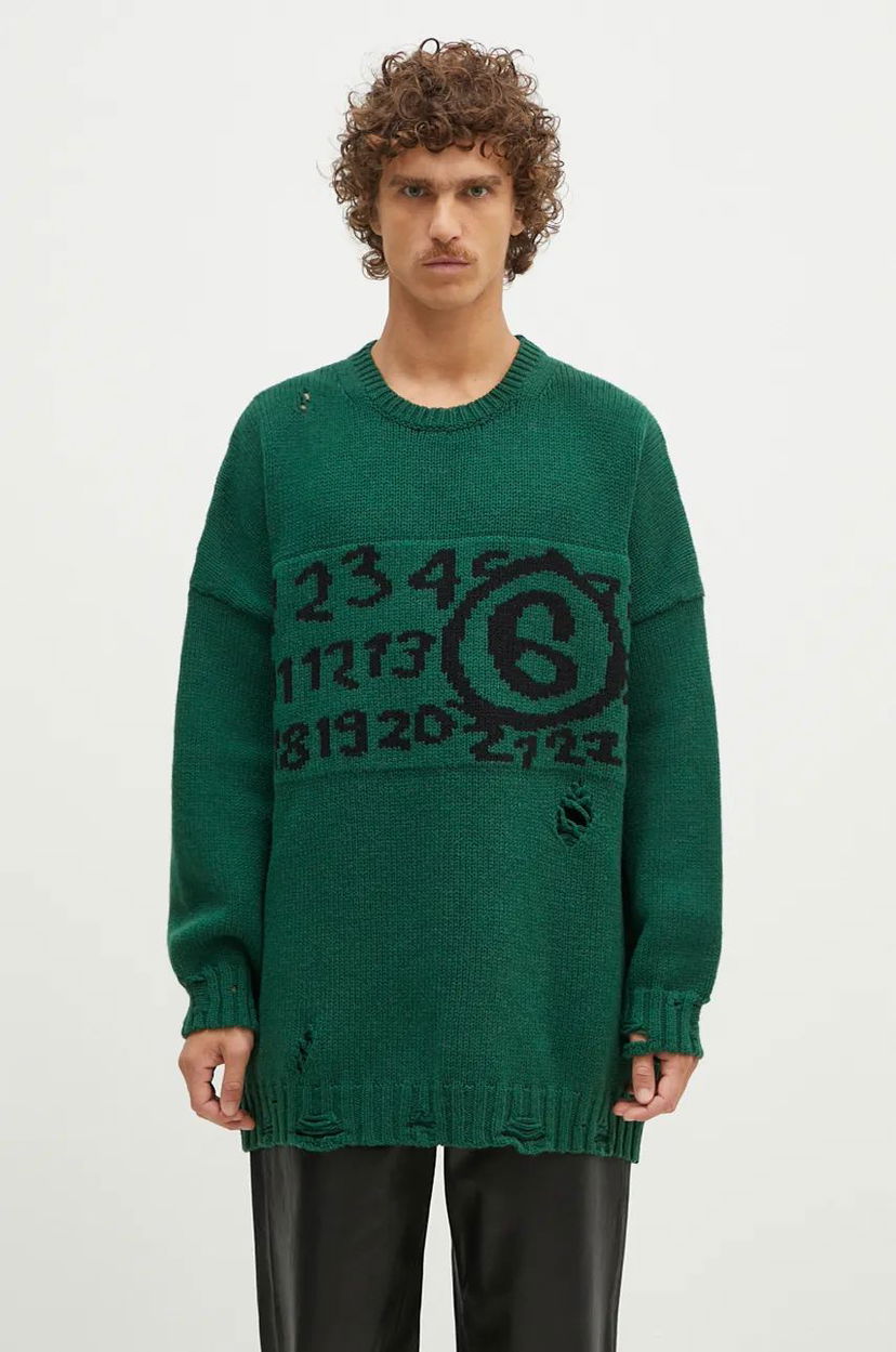 Villapaita Maison Margiela Sweater Vihreä | SH2HL0015.M13074