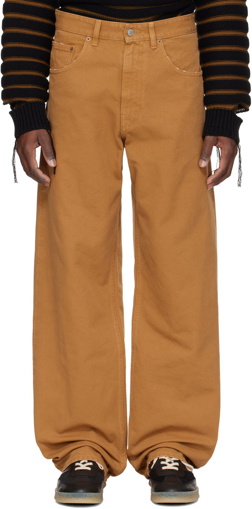 Jeans Maison Margiela MM6 Maison Margiela Canvas Trousers Ruskea | SH0LA0021 M35249