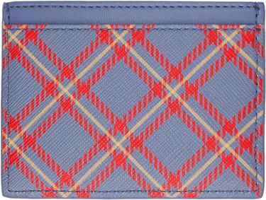 Lompakko Vivienne Westwood Vivienne Westwood Flat Card Holder with Tartan Print Sininen | 54030006W-S0022-, 1