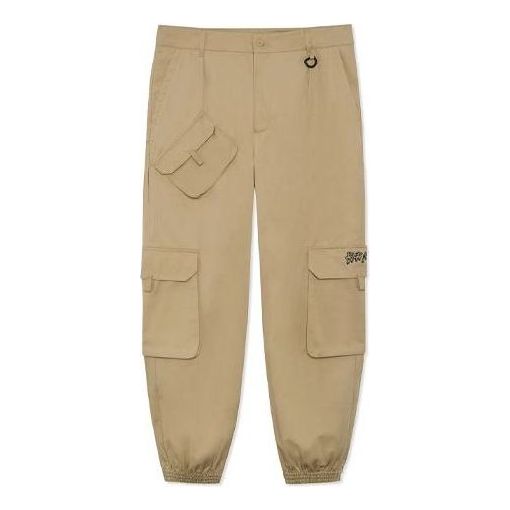 Cargo housut Li-Ning BadFive Changan Loose Fit Cargo Pants Beige | AKXR619-2, 0