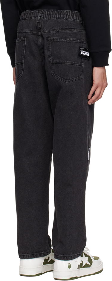 Jeans AAPE by A Bathing Ape AAPE by A Bathing Ape 'AAPE NOW' Moonface Logo Jeans Musta | AAPPTMB662XXOBKL, 2