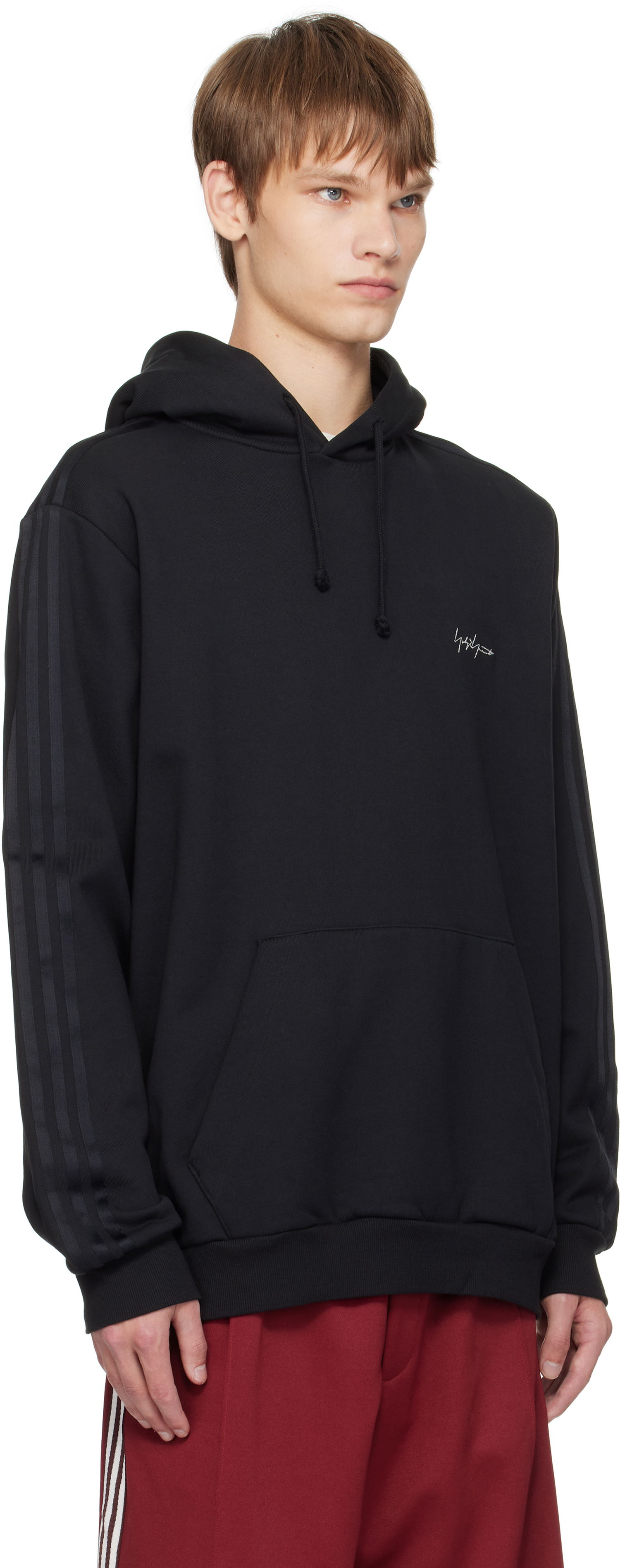 Huppari Yohji Yamamoto Y-3 Yohji Yamamoto Kuro Hoodie Musta | KA9652, 1