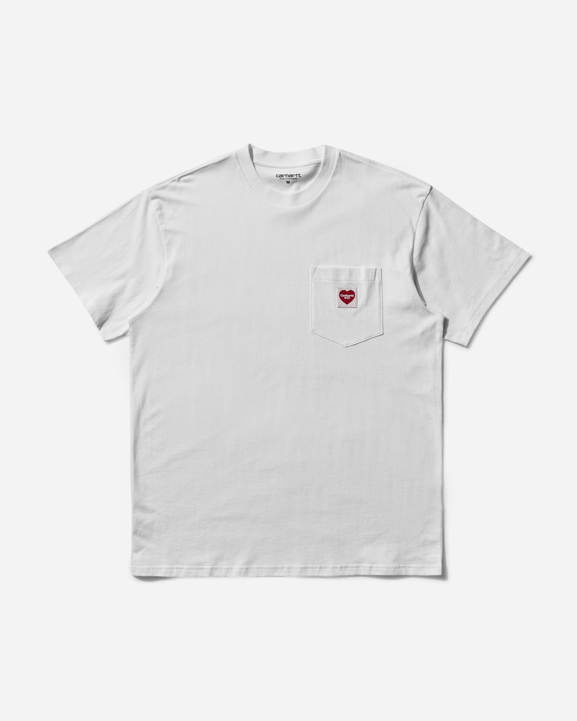 T-paita Carhartt WIP Pocket Heart T-Shirt Valkoinen | I032128 1WZXX