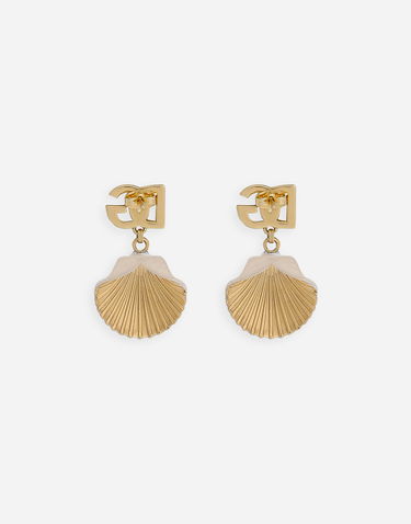 Korvakorut Dolce & Gabbana Gold-tone Shell Dangle Earrings Metallinen | WEQ6A1W1111ZOO00, 2