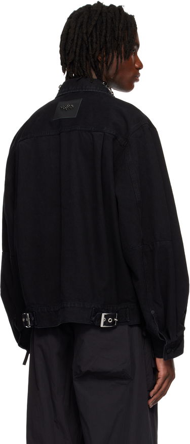 Takki Simone Rocha Simone Rocha Embellished Denim Jacket Musta | 6116B 1239, 2