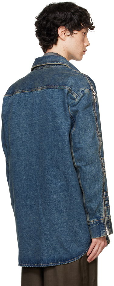 Paita Feng Chen Wang Feng Chen Wang Zip Denim Jacket Sininen | FUF18SR03, 2