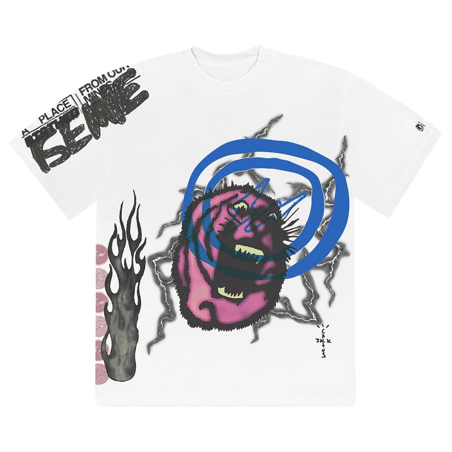 T-paita Cactus Jack by Travis Scott Fragment x Sunrise Tee Valkoinen | CJFR SS05 WHIT, 1