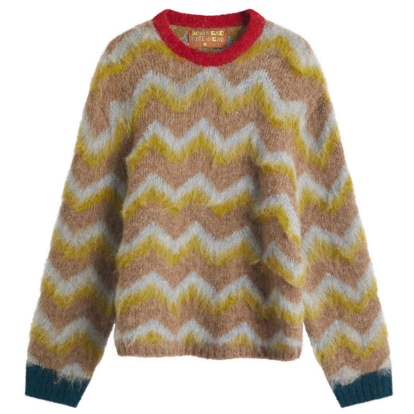Villapaita Brain Dead Brain Dead Zig Zag Boxy Knit Jumper Monivärinen | BDS25O120043-TAU