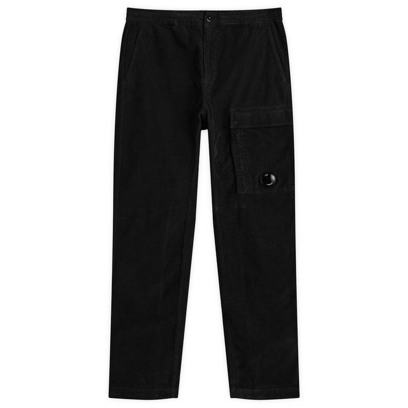 Cargo housut C.P. Company Corduroy Lens Cargo Pant Musta | 19CMPA169A-006410O-999