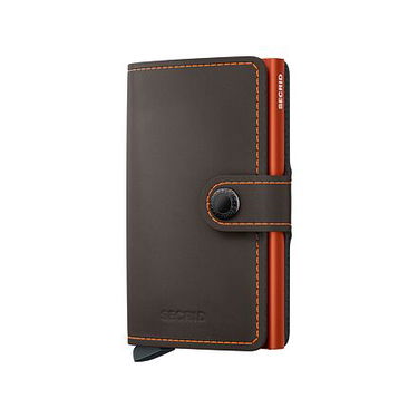 Lompakko Secrid Miniwallet - Matte - Truffle & Orange Musta | MM-Truffle-Orange, 2