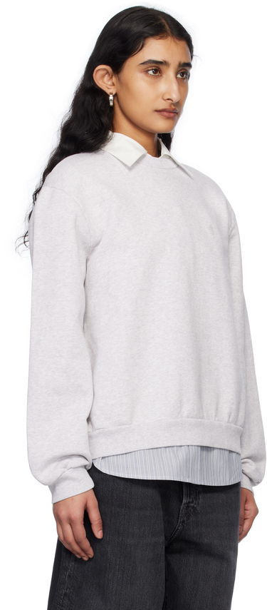 Villapaita Acne Studios Acne Studios Crew Neck Fleece Sweatshirt Harmaa | CI0186-, 4