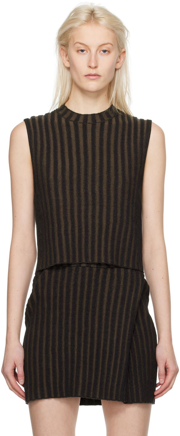 Tankkitoppi Eckhaus Latta Keyboard Tank Top Ruskea | 8025-EL-PS24-C -, 0