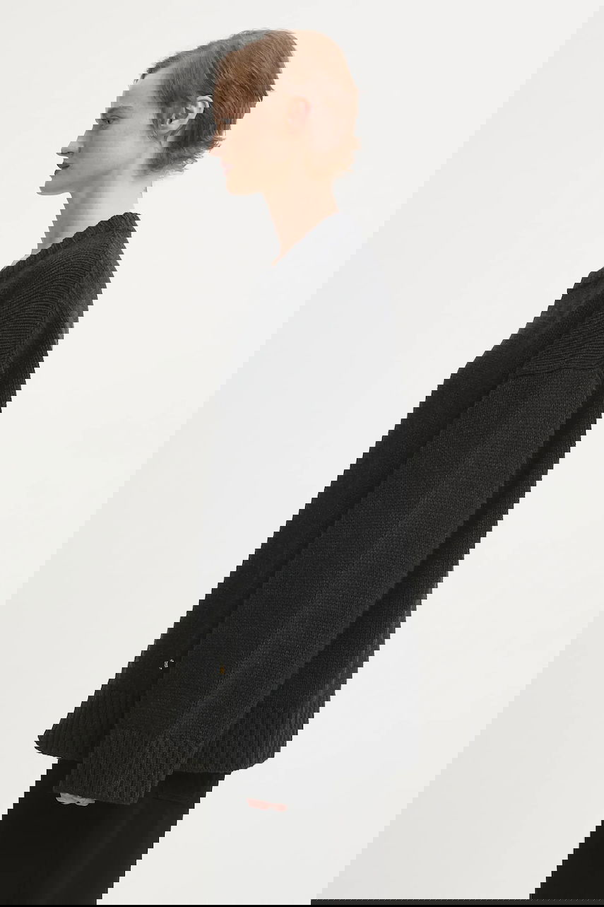 Villapaita GANNI Chunky Wool Mix Harmaa | K2610, 1