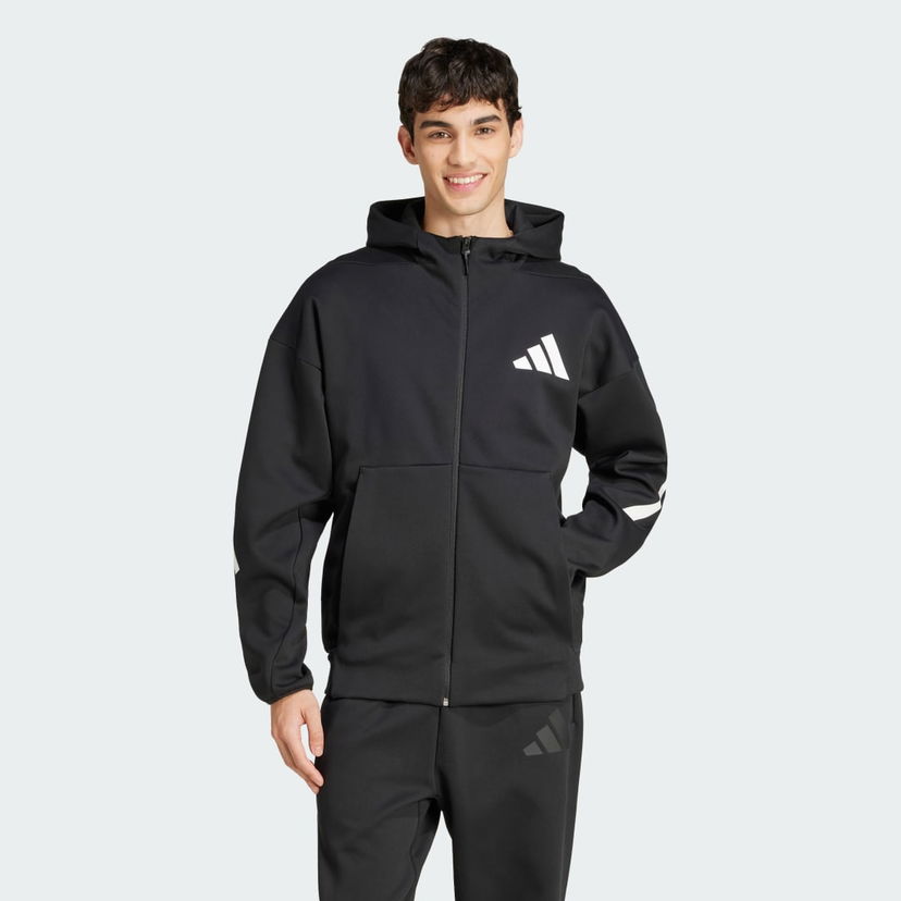 Huppari adidas Performance Z.N.E. Full-Zip Hooded Jacket Musta | JD5984