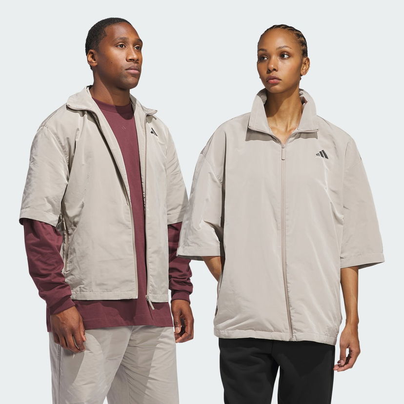 Tuulitakki adidas Performance Basketball Full-Zip Shooting Jacket Beige | JC7837