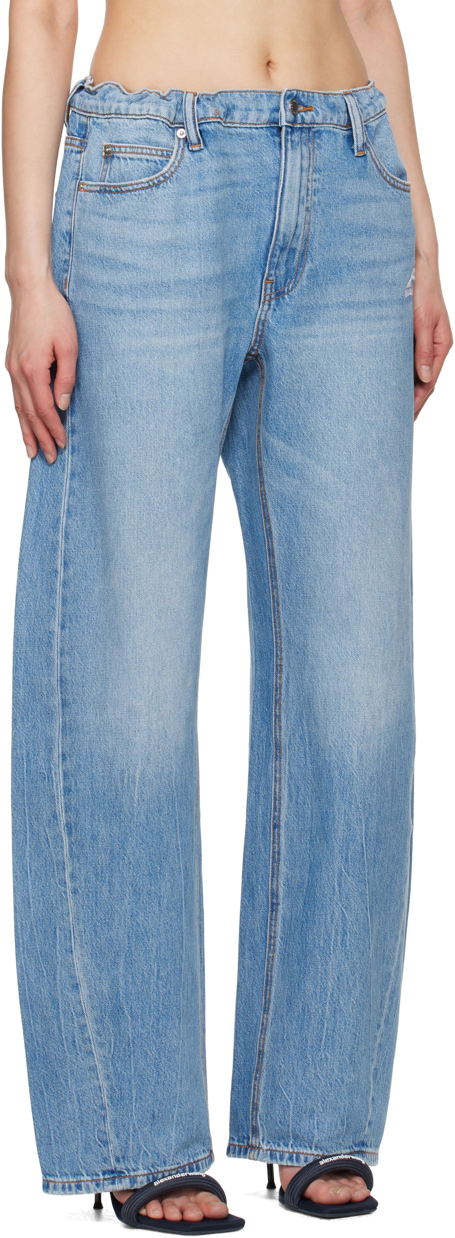 Jeans Alexander Wang Alexander Wang 5-Pocket Track Jeans Sininen | 4DC2254663, 1