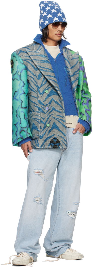 Takki ERL ERL Printed Blazer Vihreä | ERL07J032, 3