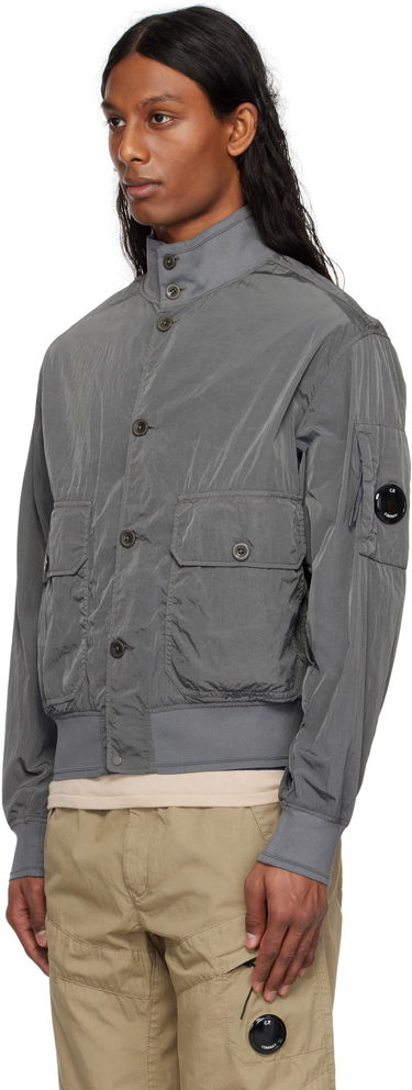 Bomber-takki C.P. Company C.P. Company Chrome-R Full Button Jacket Harmaa | 18CMOW014A-005904G, 3