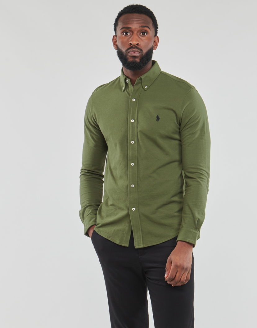 Paita Polo by Ralph Lauren Polo Pony Embroidered Cotton Shirt Vihreä | 710654408092