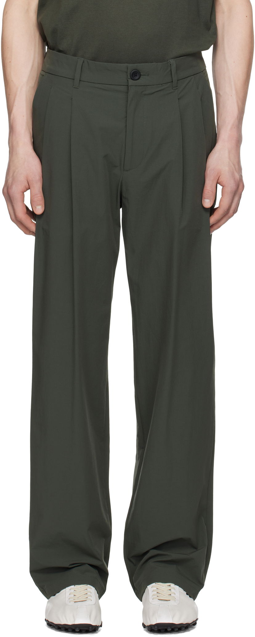 Housut NORSE PROJECTS Norse Projects Benn Travel Light Trousers Vihreä | N25-0418